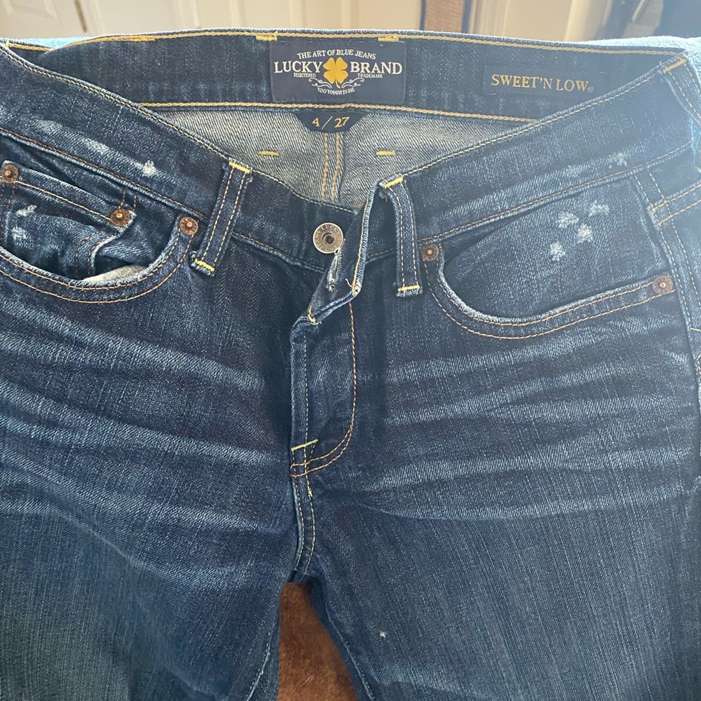 Lucky Brand Dark Blue Sweet'n Low Jeans 4/27 womans